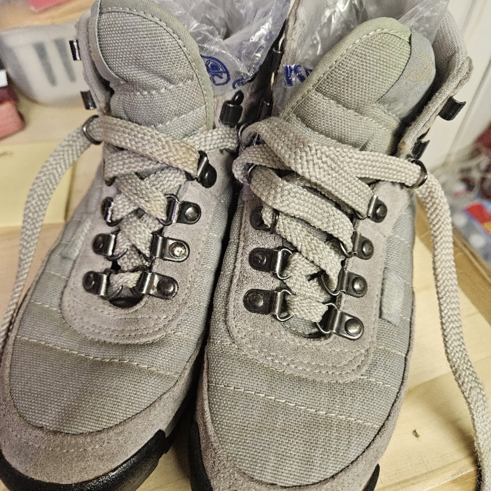 Gray Hiking Boots